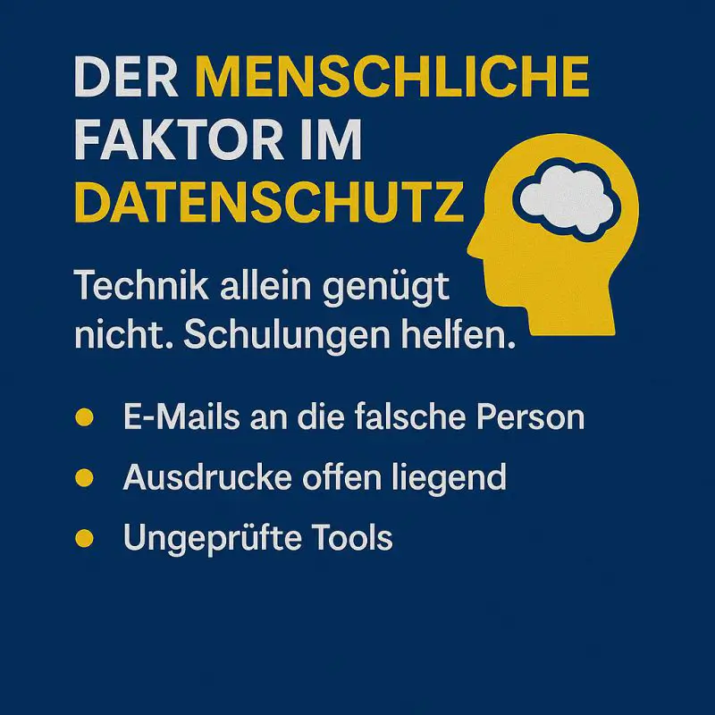 Datenschutz-Beitrag zu diesem Thema: Der menschliche Faktor im Datenschutz