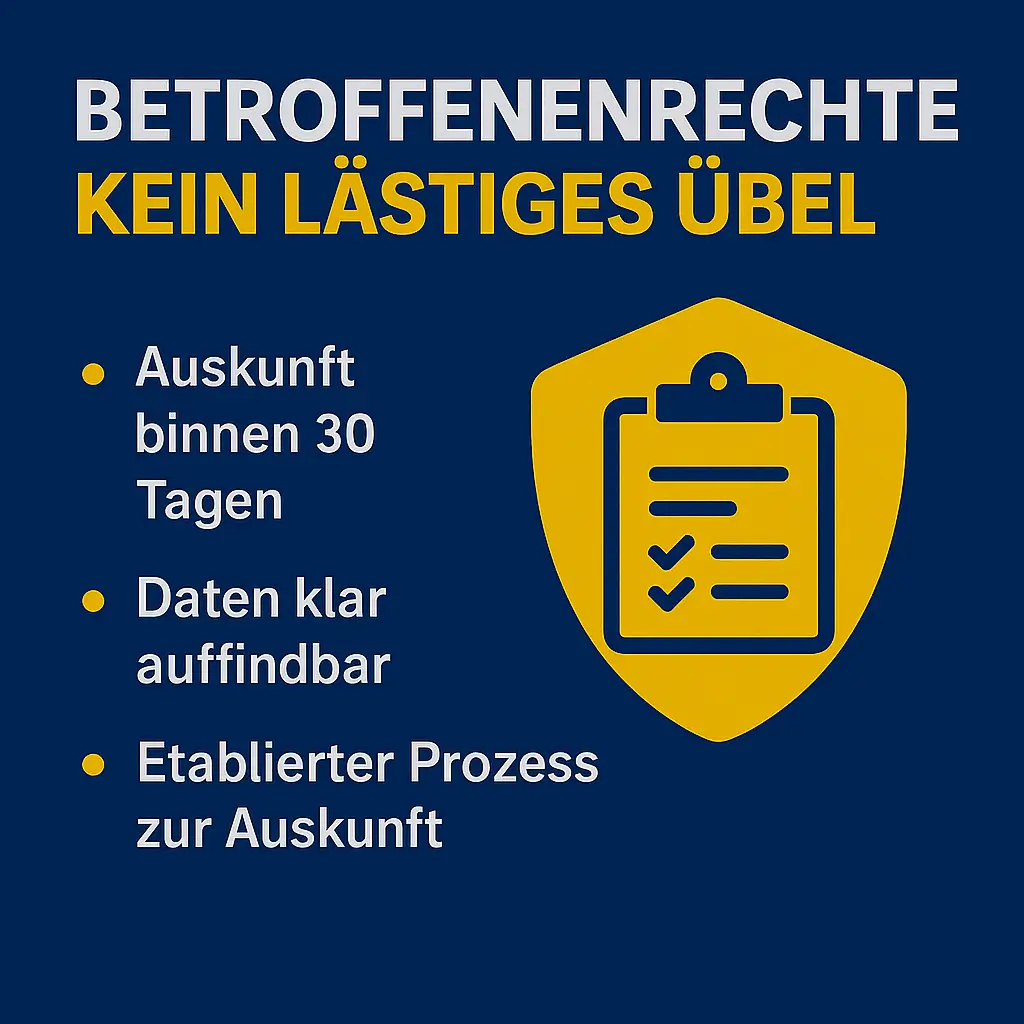 Datenschutz-Beitrag zu diesem Thema: Betroffenenrechte – Pflicht statt Option